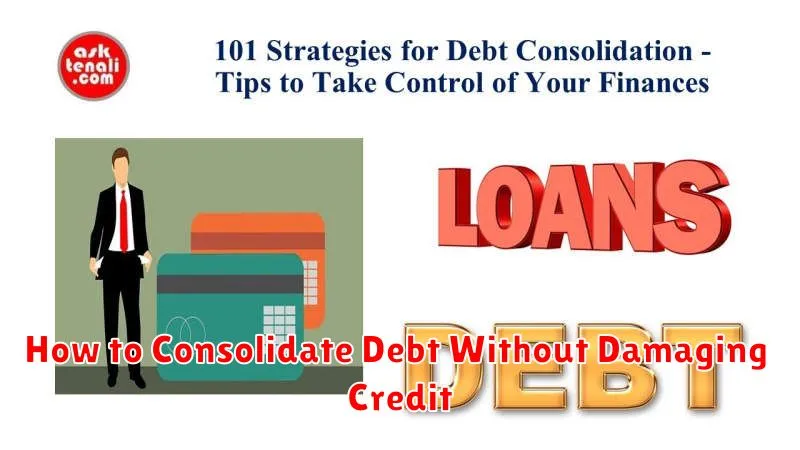 How to Consolidate Debt Without Damaging Credit