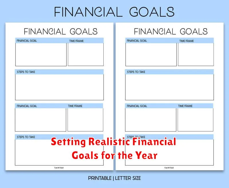 Setting Realistic Financial Goals for the Year